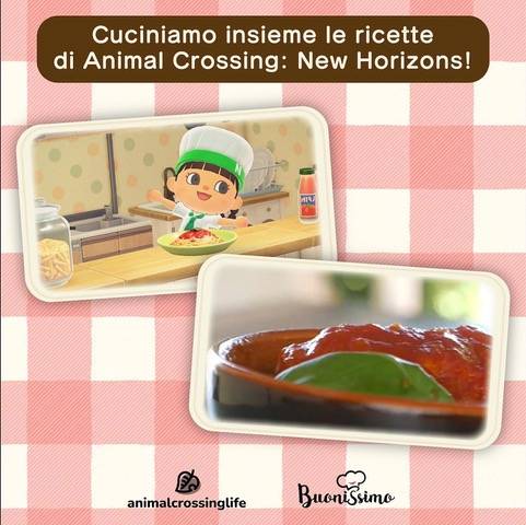 ANIMAL CROSSING: NEW HORIZONS APRE ALLA CUCINA REALE CON BUONISSIMO.IT